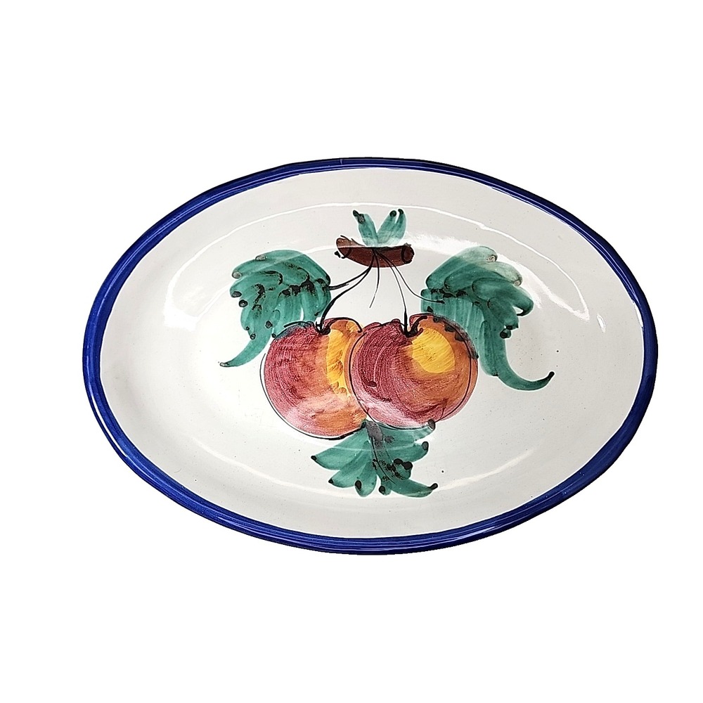 Vietri Italy,‎ Buon Giorno, Apple Large Oval Serving Platter, 16 1/4"